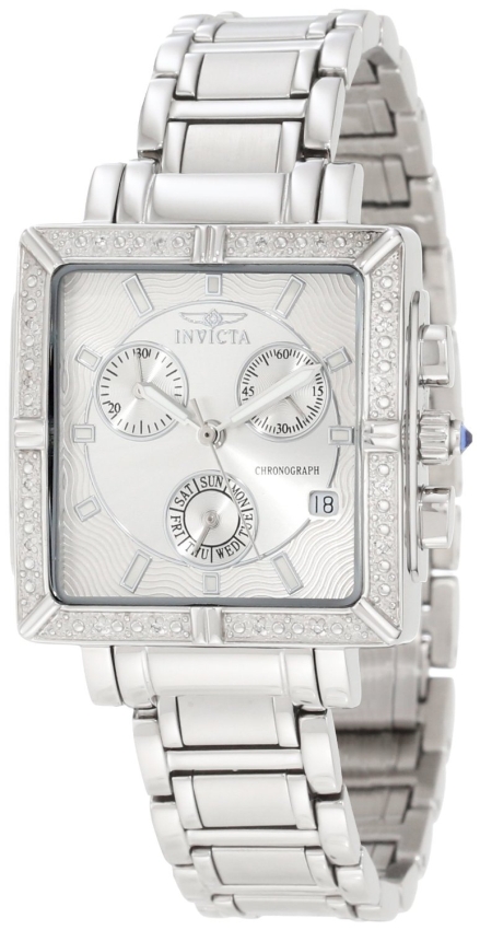 Invicta Womens Diamond Stainless Steel Chronograph Watch