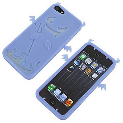 Silicone Skin Cover Case with DEVIL Design for Apple Iphone 5S  5