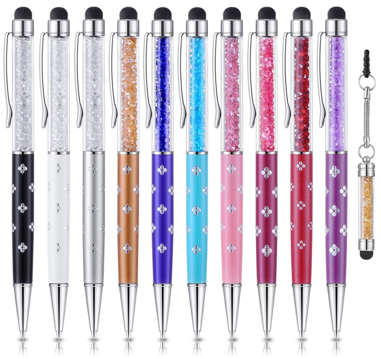Crystal Petals Touch Pen Stylus for Capacitive Touch Screens Devices