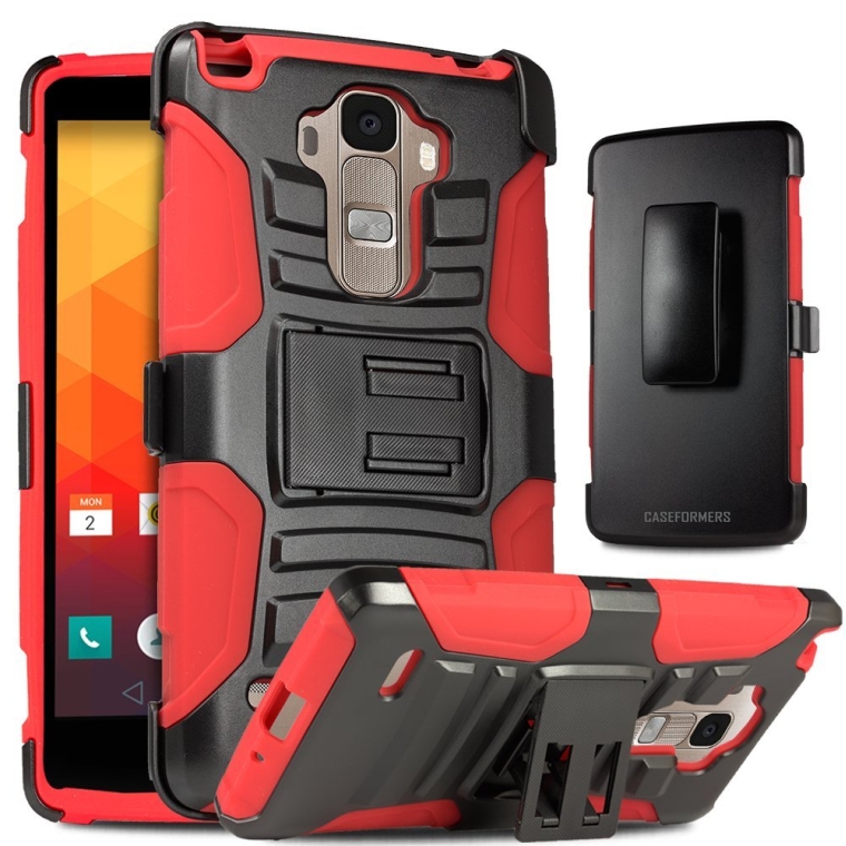 LG Stylo Case, Caseformers Duo Armor for LG G Stylo Combo Case with Stand and Holster