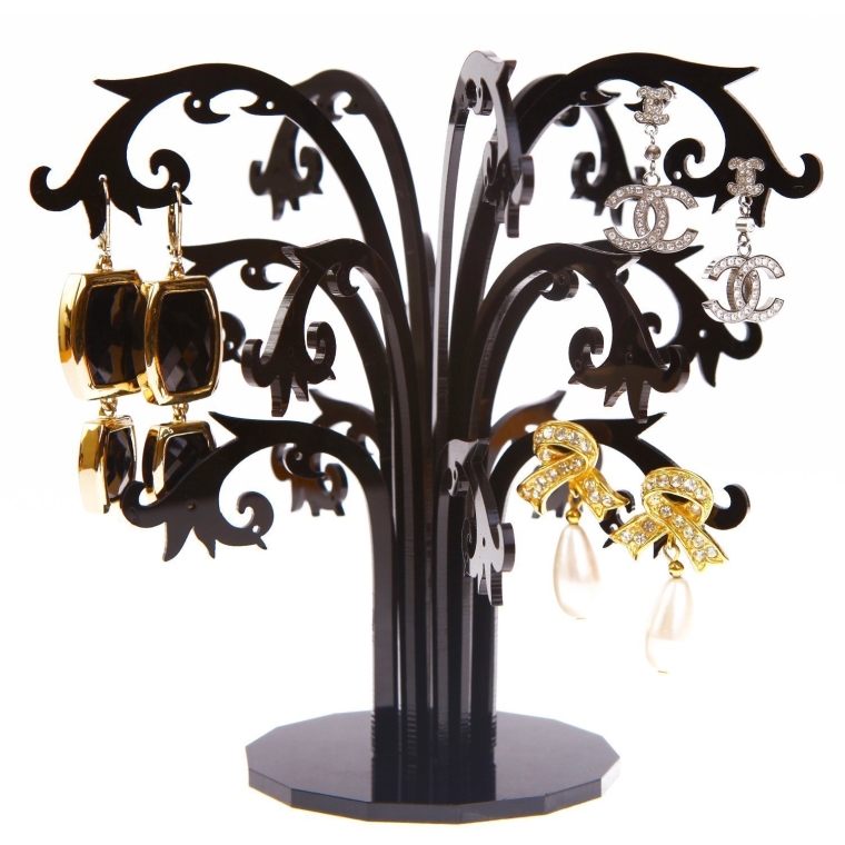 Luxury Gifts Inc Black Tree Jewelry HolderDisplayOrganizer