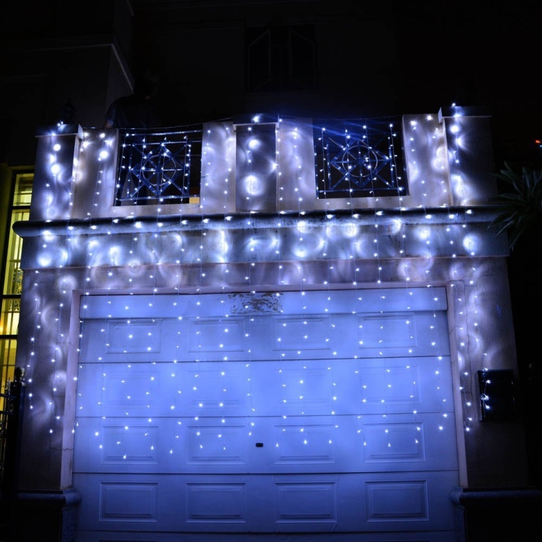 White Curtain Icicle String lights 750 LED 6 x 3m Fairy Decorative Christmas Lighting