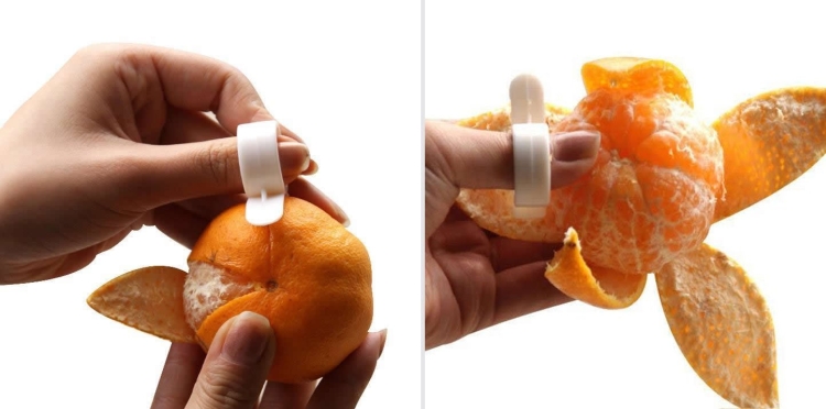 Orange Ring Peeler and Slicer Tools
